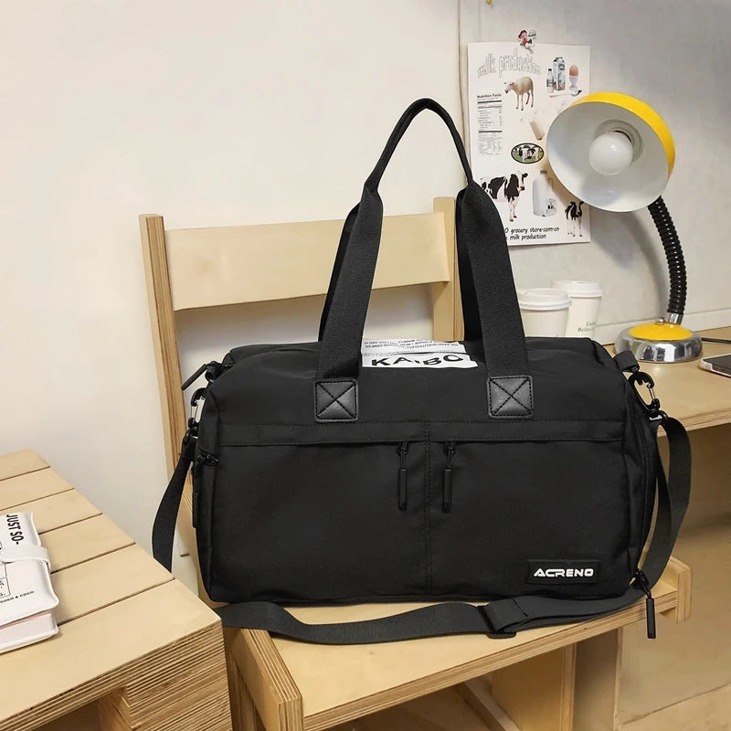 A leisure fashion large capacity fitness travel bag, waterproof fabric, large capacity yoga travel fitness various sports RT220