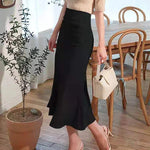 Elegant Office Long Skirts Women 2024 Fashion High Waist Bodycon White Black Skirt French Y2k Slim Corset Bridal Maxi Skirt XL RT220