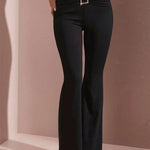 Summer Black Sexy Women's Trousers Streetwear Fashion Sequined New Pants Elegant Female Casual Slim Versatile Trousers Clothing RT220