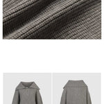 Fashion Women Sweaters 2025 LOOSE Zipper Design Pullovers Casual Solid Turtleneck Thickening Pink Knitted Winter Women's Sweater RT220