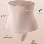 1Pcs Womens High Waist Control Shaper Thongs Breathable Comfort Elastic Intimates Shapewear Panties Thongs High Waist Flat Belly RT220
