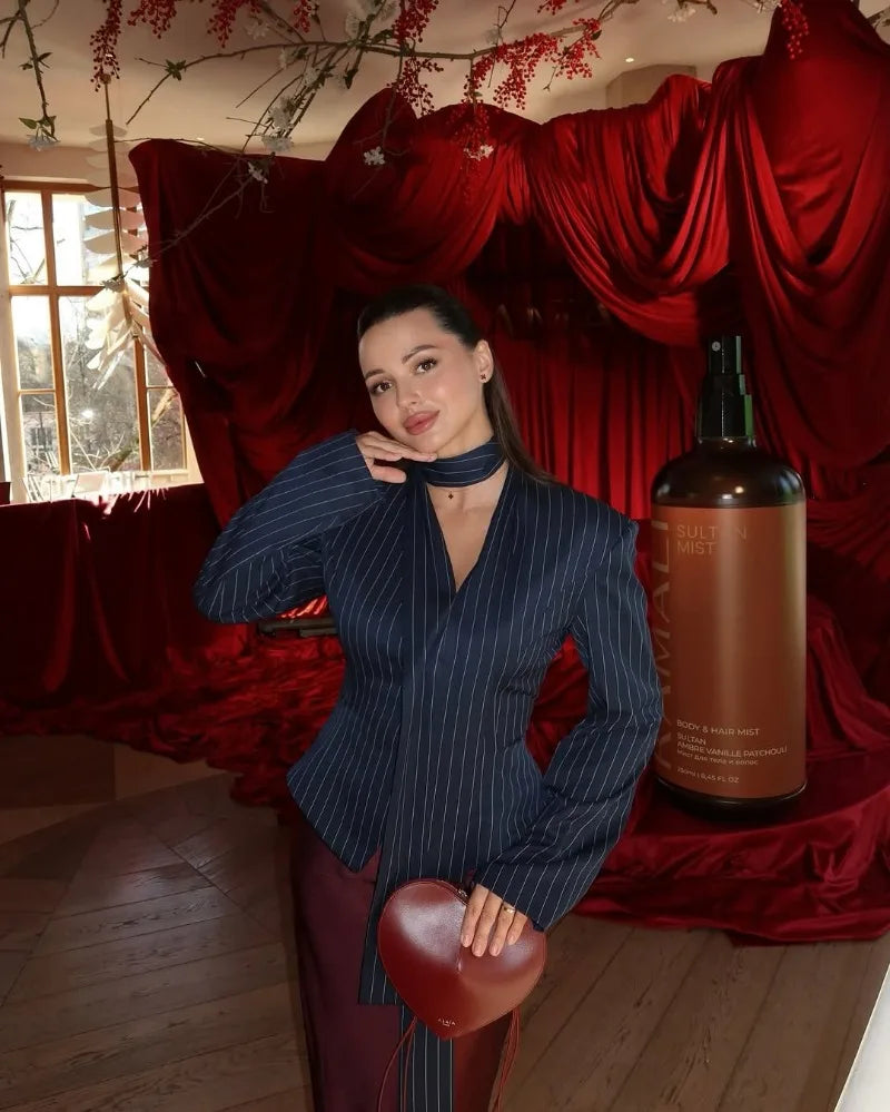 Trendix Elegant Blazer 2 Piece Sets Women V Neck Patchwork Scarf Lace Up Jackets Femme Bodycon Skirt And Commuting Blazers Suits RT220