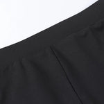 European and American Spring/Summer Round Neck Long Short sleeved 3/4 Shorts Two piece Women's Fashion Sports Versatile Set RT220