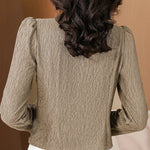 Fashion V-Neck Womens Shirts And Blouse 2025 Spring Autumn Simplicity Streetwear Tops Women Elegant Slim Casual Clothing Femme RT220