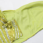 Sexy One-shoulder Long Summer Dress Sequin Birthday Holiday Elegant Party Evening Dresses Luxury Womens Prom Dresses XSY29 RT220