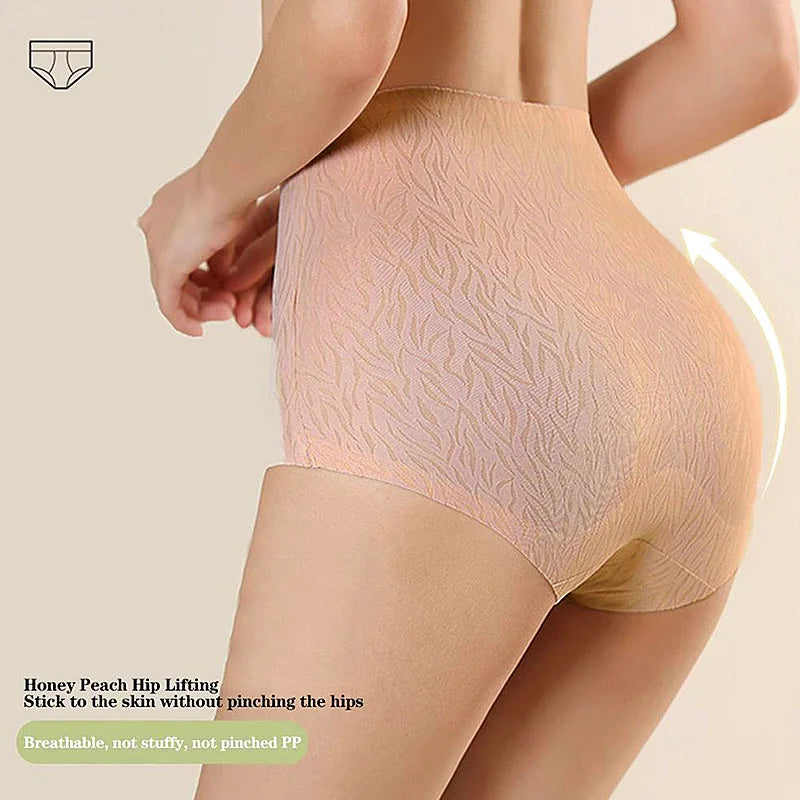 Women's High Waist Shapewear Panties Sexy Breathable Underwear Female Seamless Tummy Control Briefs Underpants Slimming Lingerie RT220