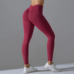 Outdoor Seamless Sports Leggings High Waist Quick-drying Yoga Running Fitness Pants Women's Peach Hip-lifting Leggings Sports RT220