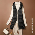 New Fashion Female Sleeveless Jacket Women Winter Light White Duck Down Jacket Slim Puffer Vest Portable Windproof Down Coat RT220