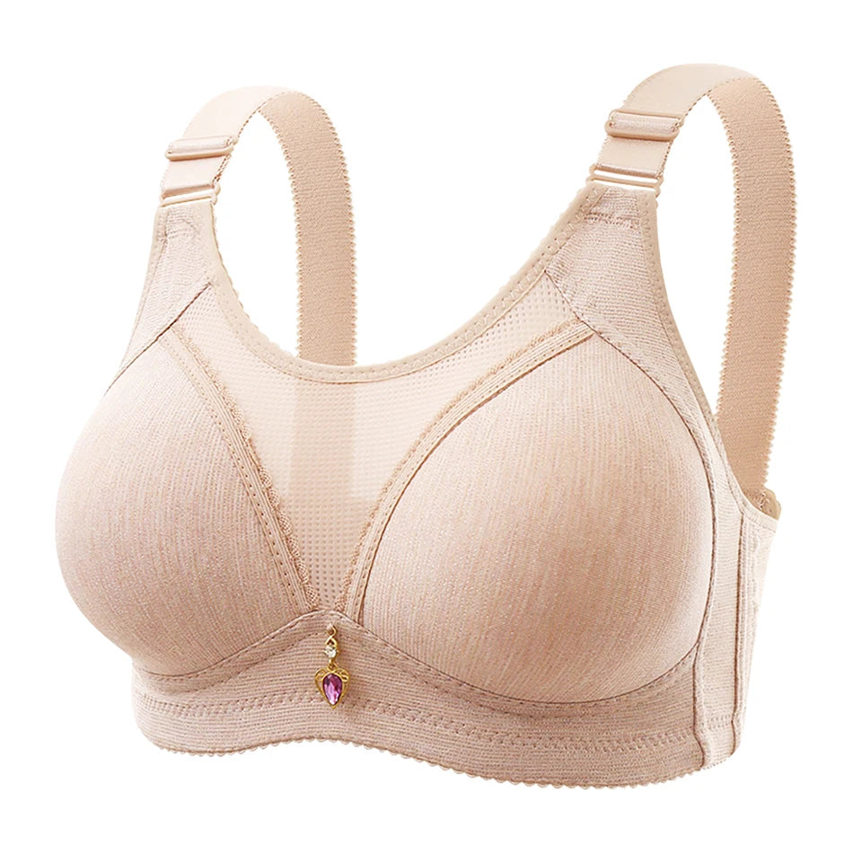 Bra for Women Comfortable Non-slip Push-up Sports Bra with Wide Shoulder Straps Chest Pad for Women Breathable lingerie RT220