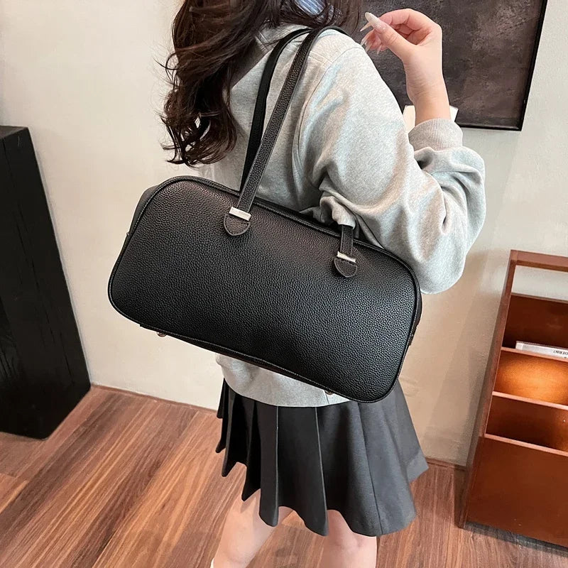 LEFTSIDE Fashion Retro Women Pillow Handbags and Purses 2025 Spring Luxury Leather Tote Bags Trend Females Shoulder Bags RT220