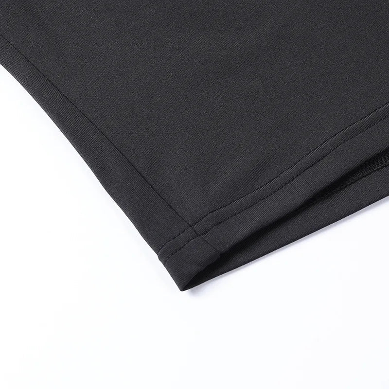 European and American Spring/Summer Round Neck Long Short sleeved 3/4 Shorts Two piece Women's Fashion Sports Versatile Set RT220