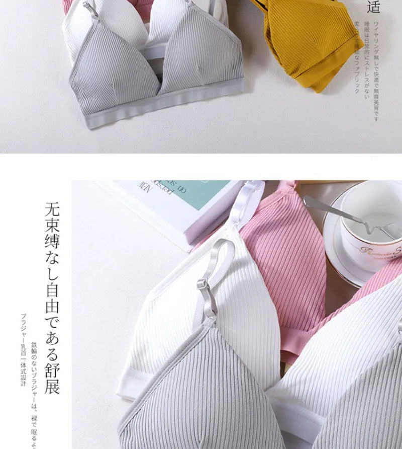 Women Yoga Sports Bras Triangle Cup Underwear Female Breathable Wrapped Tube Top Sexy Beauty Back Adjustable Sling Bra Vest RT220