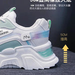 2025 Sneakers Women Platform Flat Shoes Woman Shoes Green Casual Trainers Ladies Chunky Sneakers Women Shoes RT220
