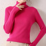 Women Fall Turtleneck Sweater Knitted Soft Pullovers Cashmere Jumpers Basic Soft Sweaters For Women 2025 Autumn Winter RT220