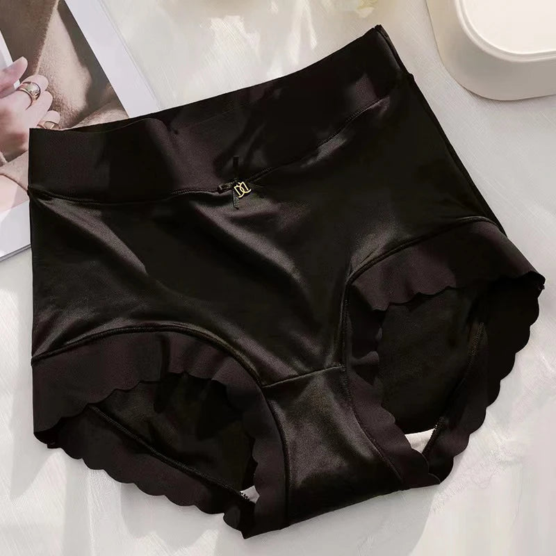 Silk Panties Nice Briefs Soft Underwear Women's Mid rise Elegance Girls Sexy Lingerie RT220