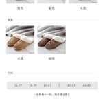 Winter Women Slippers Furry Home Floor Shoes Warm Indoor Slides Men Bedroom Slippers Plush Couples Footwear Soft Non-slip Shoes RT220