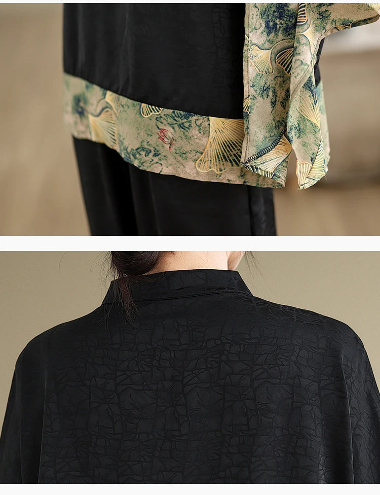 Oversized Summer Pullover T-Shirt Tops Women Print Patchwork Fashion Casual Loose Pleated Ladies Blouses Short Sleeve Woman Tops RT220