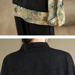 Oversized Summer Pullover T-Shirt Tops Women Print Patchwork Fashion Casual Loose Pleated Ladies Blouses Short Sleeve Woman Tops RT220