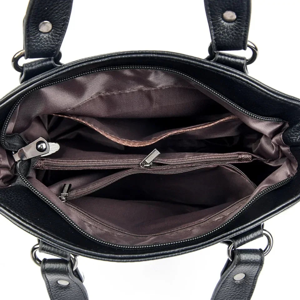 Genuine Soft Leather Shoulder Crossbody Bags for Women Hot sale Luxury Handbag Women Bag Designer Casual Tote Messenger Bag Sac RT220