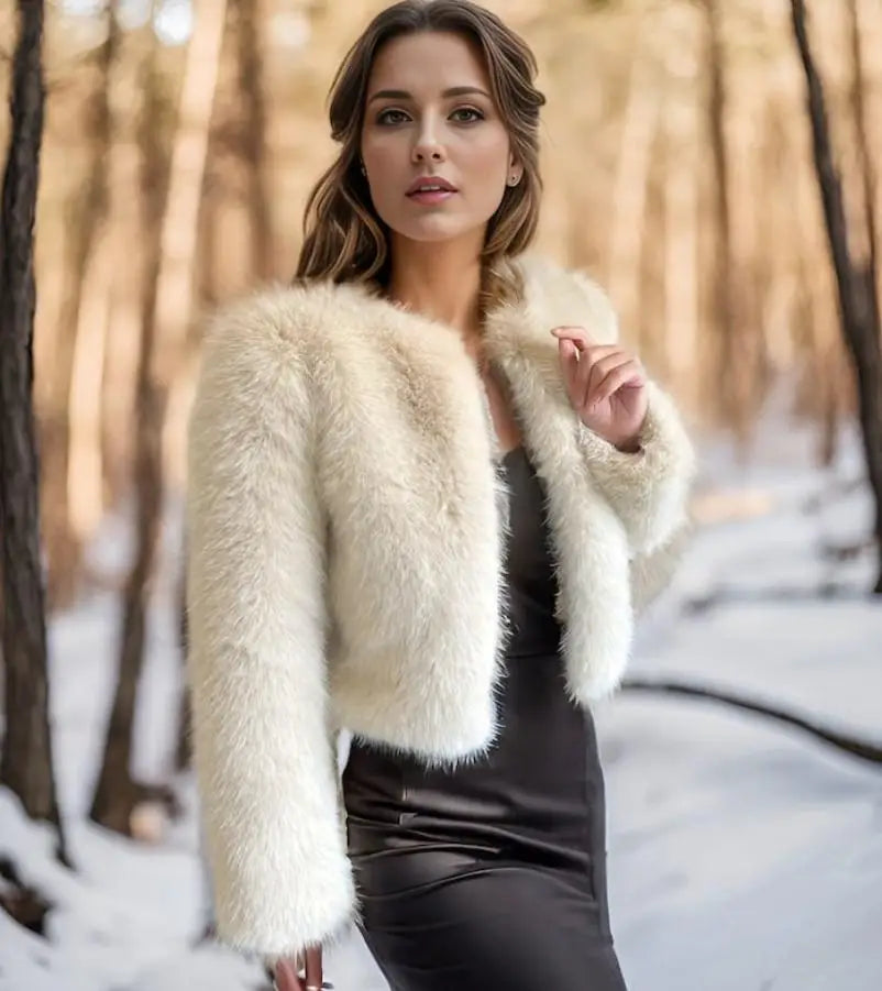 Women's Winter Warm Imitation Mink Fur Jacket Fashionable And Casual Style RT220