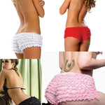 Women Lace Bloomers Panties Sexy Pink Ruffled Mesh Transparent Cake Skirt Nightclub Performance Pole Dance Skirt Best Gift List RT220