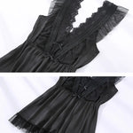 2022 New Sleepwear Women Summer Silk Nightdress Beauty Back Night Dress Home Clothes Nightwear Sleepshirts Satin Negligee RT220