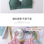 Women Yoga Sports Bras Triangle Cup Underwear Female Breathable Wrapped Tube Top Sexy Beauty Back Adjustable Sling Bra Vest RT220