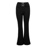 Summer Black Sexy Women's Trousers Streetwear Fashion Sequined New Pants Elegant Female Casual Slim Versatile Trousers Clothing RT220