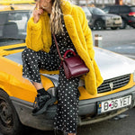 Thick Faux Fur Jacket Women Wine Red Autumn Winter Korean Maxi Coat Long Warm Luxury Fur Black Parkas Bontjas Furry Outerwear RT220