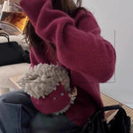 Soft Waxy Cashmere Knit Cardigan European Style Single-Breasted Sweater Long Sleeve Autumn Winter Fashionable Outerwear RT220