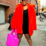 Thick Faux Fur Jacket Women Wine Red Autumn Winter Korean Maxi Coat Long Warm Luxury Fur Black Parkas Bontjas Furry Outerwear RT220