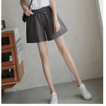 High Waisted Casual Linen Shorts Women Gym Workout Shorts Cotton Short Pants Loose-fitting Ladies Short Femme Women Shorts Sport RT220