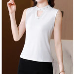 Women Spring New Fashion Sweet Pullovers Base Layers Candy Color Diamonds Hollow Out Knit Vest Slim Versatile Sleeveless Tops RT220