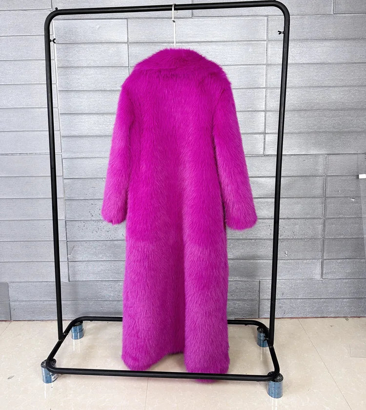 Tossy Winter Fur Feather Overcoat For Women Loose Cardigan Solid Luxury Elegant Jacket Clothes Warm 2025 Fur Feather Outwear RT220