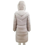 Winter New Hooded Mid Length Slim Fit Warm Long Sleeve Solid Color Jacket For Women,3 Colors RT220