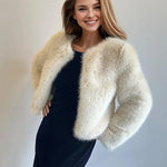 Women's Winter Warm Imitation Mink Fur Jacket Fashionable And Casual Style RT220