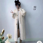 Women Fur Cardigan Thickened Long2025Spring And Autumn V-neck Jacket Female Loose Simple Leisure With Buttons Faux Fur Mink Coat RT220