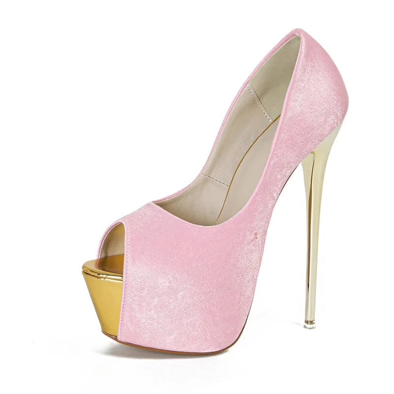 Liyke Sexy Peep Toe Party Nachtclub Stripper Pole Dance High Heels Wedding Prom Shoes Stiletto Women Platform Pumps Size 34-45 RT220