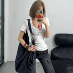 Streetwear Vintage Black Jeans Women American Y2K Slim High Waist Flare Denim Pants Female Casual Multiple Pockets Denim Trouser RT220