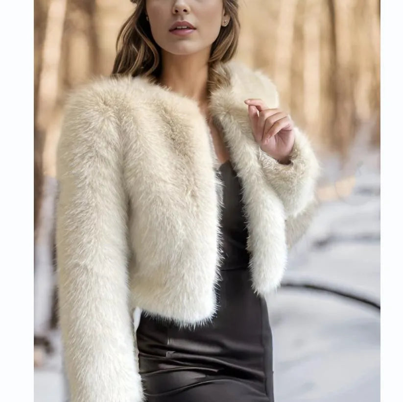 Women's Winter Warm Imitation Mink Fur Jacket Fashionable And Casual Style RT220