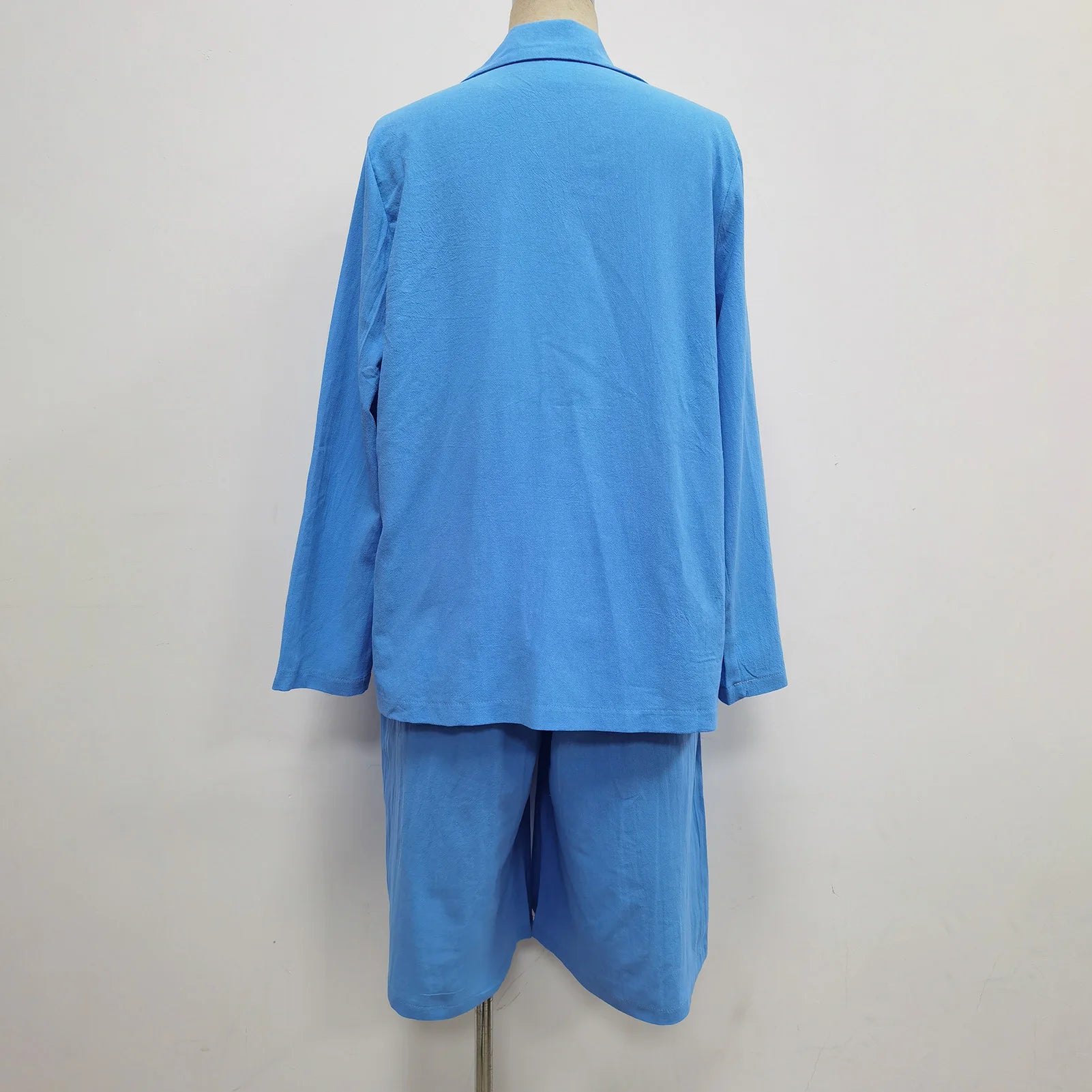 Formal Shorts Suit Knee Length Pants Lady Business Outfit Cardigan Plus Size Lady Coat Shorts Set Daily Wear RT220