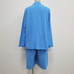 Formal Shorts Suit Knee Length Pants Lady Business Outfit Cardigan Plus Size Lady Coat Shorts Set Daily Wear RT220