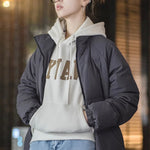 Maden Women Down Jacket Autumn Winter 90% White Duck Down Thickened and Warm Stand Collar Outerwear Coat Windproof Jacket RT220