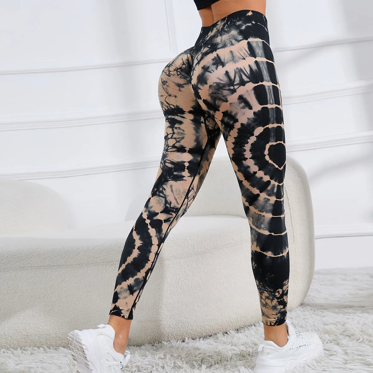 Women Print  Seamless Pants Leopard High Waist Leggings Thin Fitness Pant Push Up Legging Sports Pants Gym Workout Tights RT220