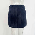 Trendix Elegant Blazer 2 Piece Sets Women V Neck Patchwork Scarf Lace Up Jackets Femme Bodycon Skirt And Commuting Blazers Suits RT220