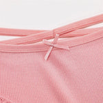 Women Cotton Panties 3PC Sexy Lace Brazilian Panties Cotton Low Rise Underwear for Female Bow Hollow Out Soft Intimates Lingerie RT220