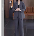 Women's 2025 Spring New Fashionable and Stylish Professional Suit Two Piece Set Korean Elegant Casual Suit Pants Two Piece Set RT220