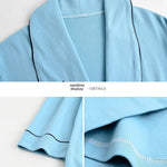 Spring Autumn Long Sleeve Cotton Casual Loose-fit Quick Dry Bathrobe For Women Medium-length Home Use Robe For Young Mothers RT220