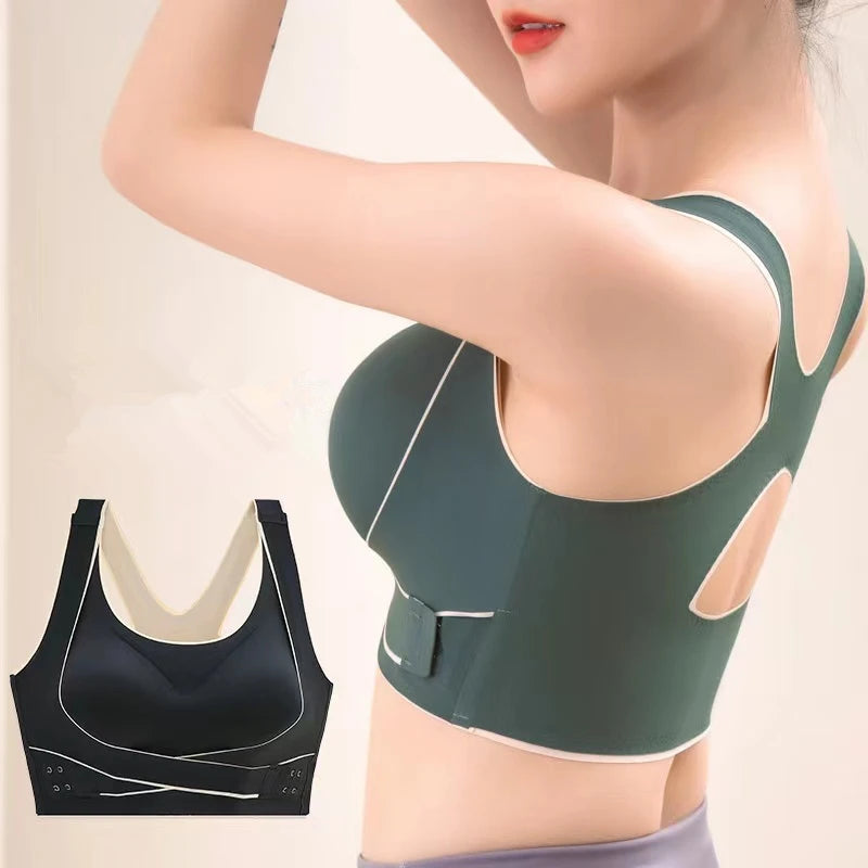 No Trace Sports Women's Underwear Shockproof Gathering Anti-sagging Beautiful Back Fitness Yoga Vest No Steel Ring Women's Bra RT220