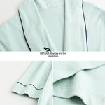 Spring Autumn Long Sleeve Cotton Casual Loose-fit Quick Dry Bathrobe For Women Medium-length Home Use Robe For Young Mothers RT220